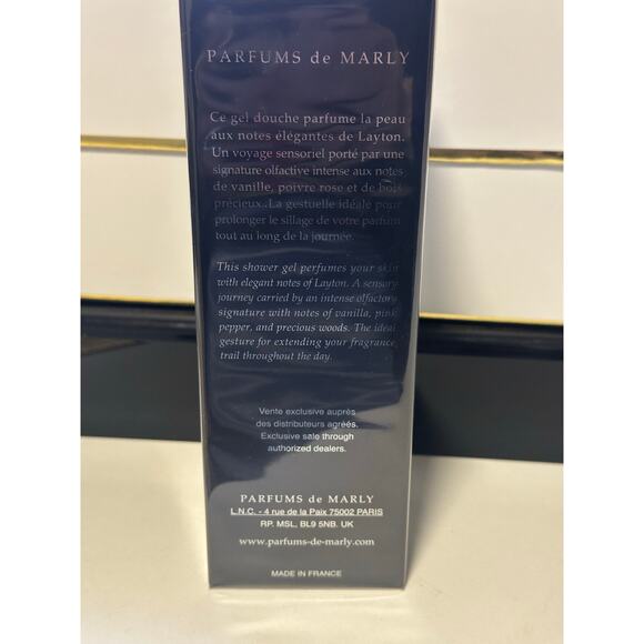 Parfums de Marly Paris LAYTON Shower Gel 200 mL - NEW in BOX SEALED - Picture 3 of 5